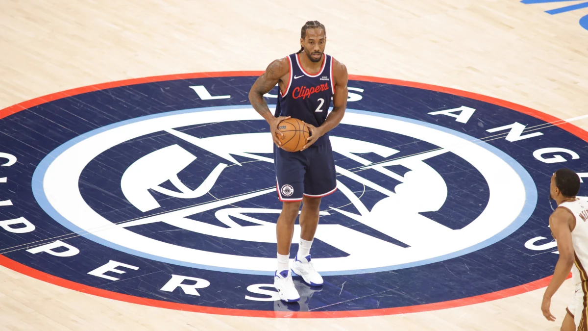Kawhi Leonard with the LA Clippers during an NBA game
